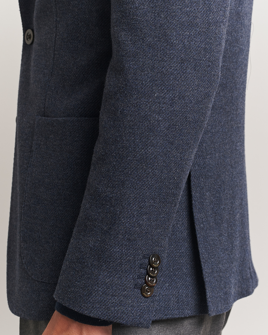 Herre | Dressjakker | Boglioli | K Jacket Cashmere/Wool Twill Blazer Dark Blue