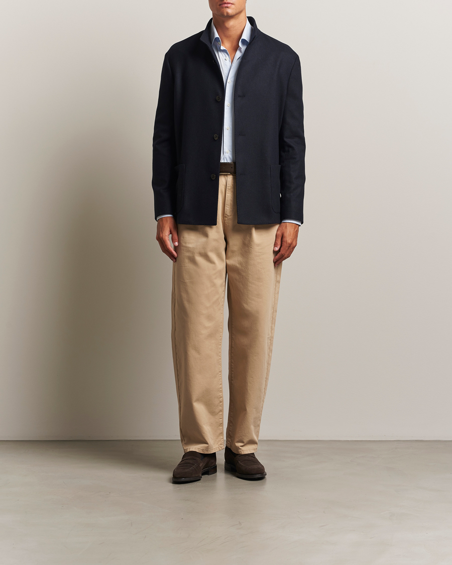 Herre | Jakker | Boglioli | Flannel Painter Jacket Navy