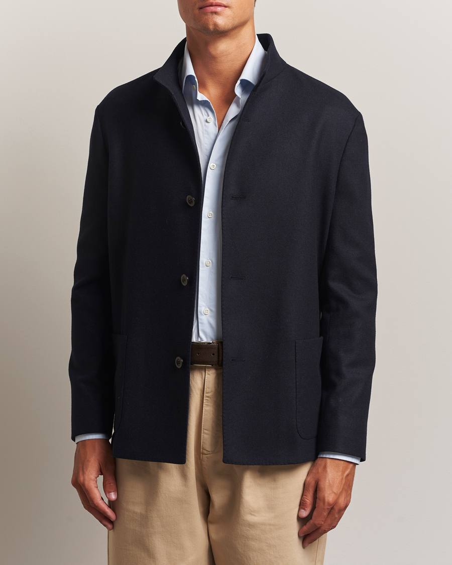 Herre | Jakker | Boglioli | Flannel Painter Jacket Navy