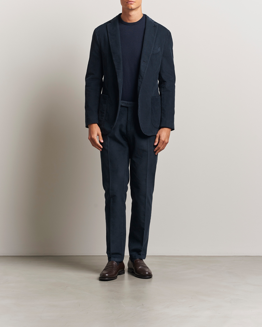 Herre | Dresser | Boglioli | K Jacket Baby Corduroy Suit Navy