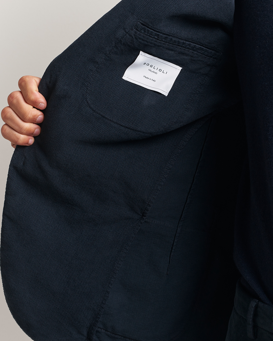 Herre | Dresser | Boglioli | K Jacket Baby Corduroy Suit Navy