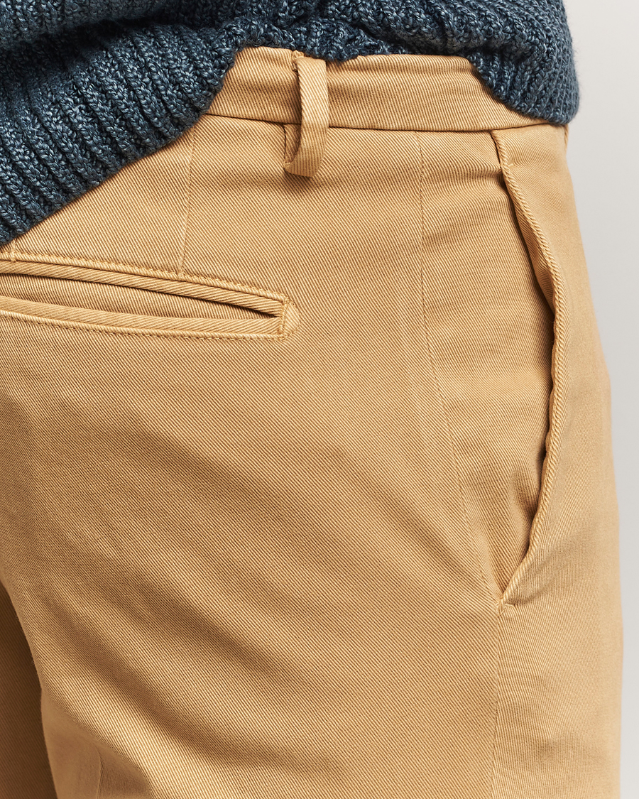 Herre | Bukser | Boglioli | Cotton Twill Trousers Beige