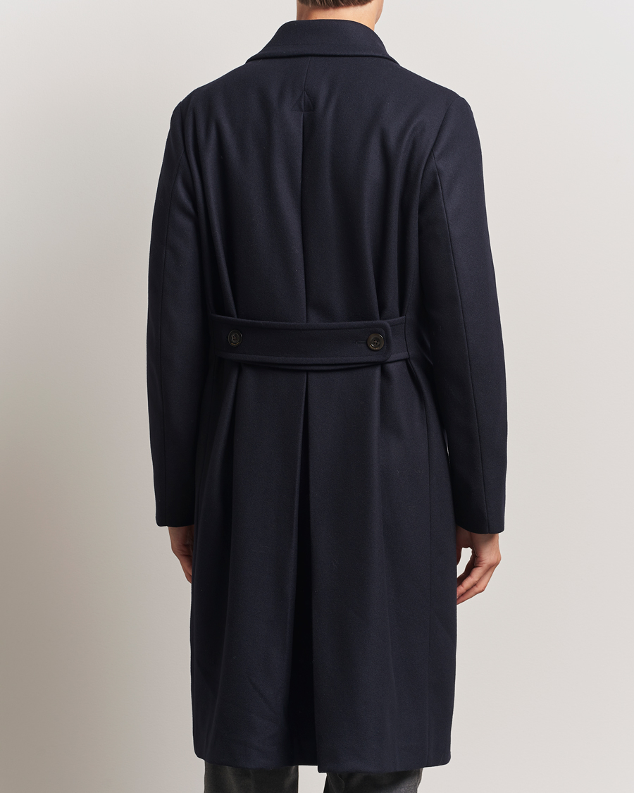 Herre | Jakker | Boglioli | Double Breasted Wool Coat Navy