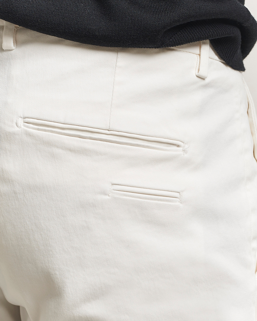 Herre | Bukser | Briglia 1949 | Slim Fit Cotton Stretch Chino Off White
