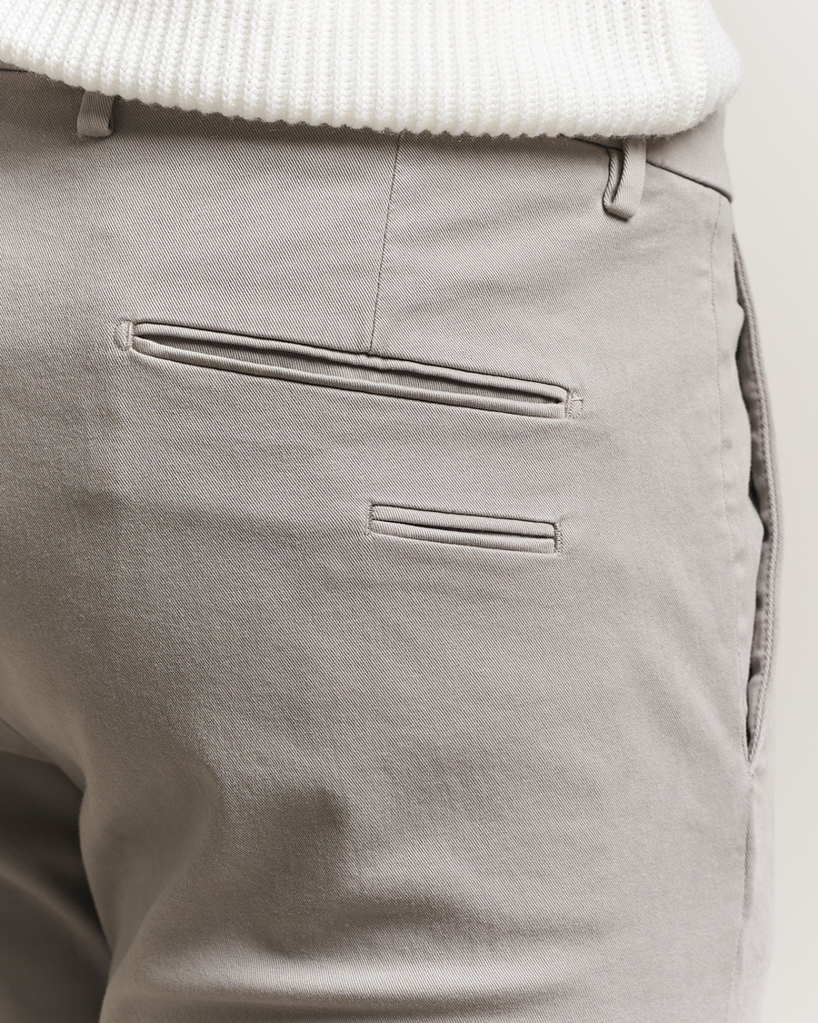 Herre | Bukser | Briglia 1949 | Slim Fit Cotton Stretch Chino Light Grey