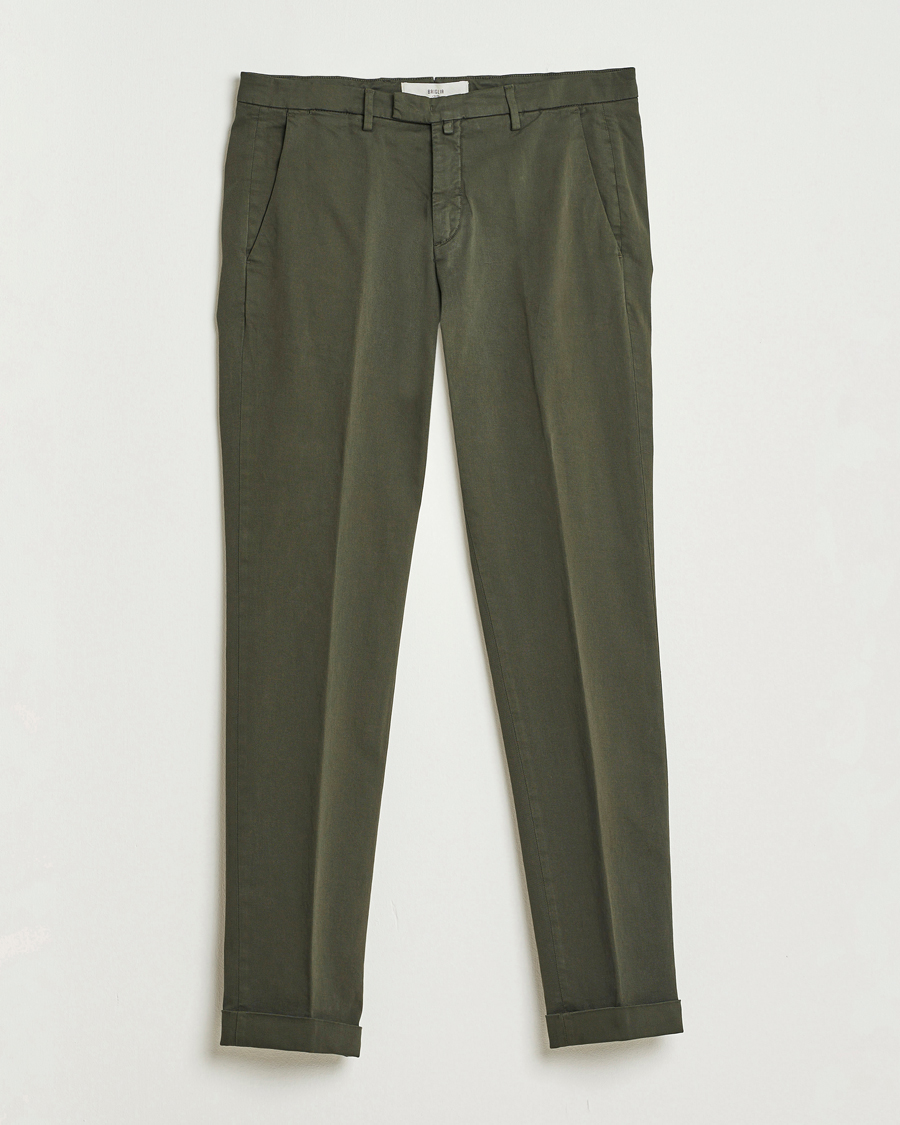 Herre | Bukser | Briglia 1949 | Slim Fit Cotton Stretch Chino Military