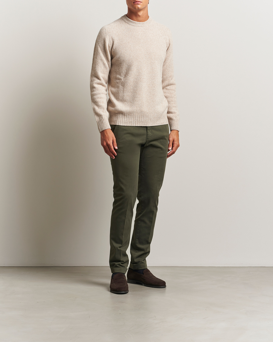 Herre | Bukser | Briglia 1949 | Slim Fit Cotton Stretch Chino Military
