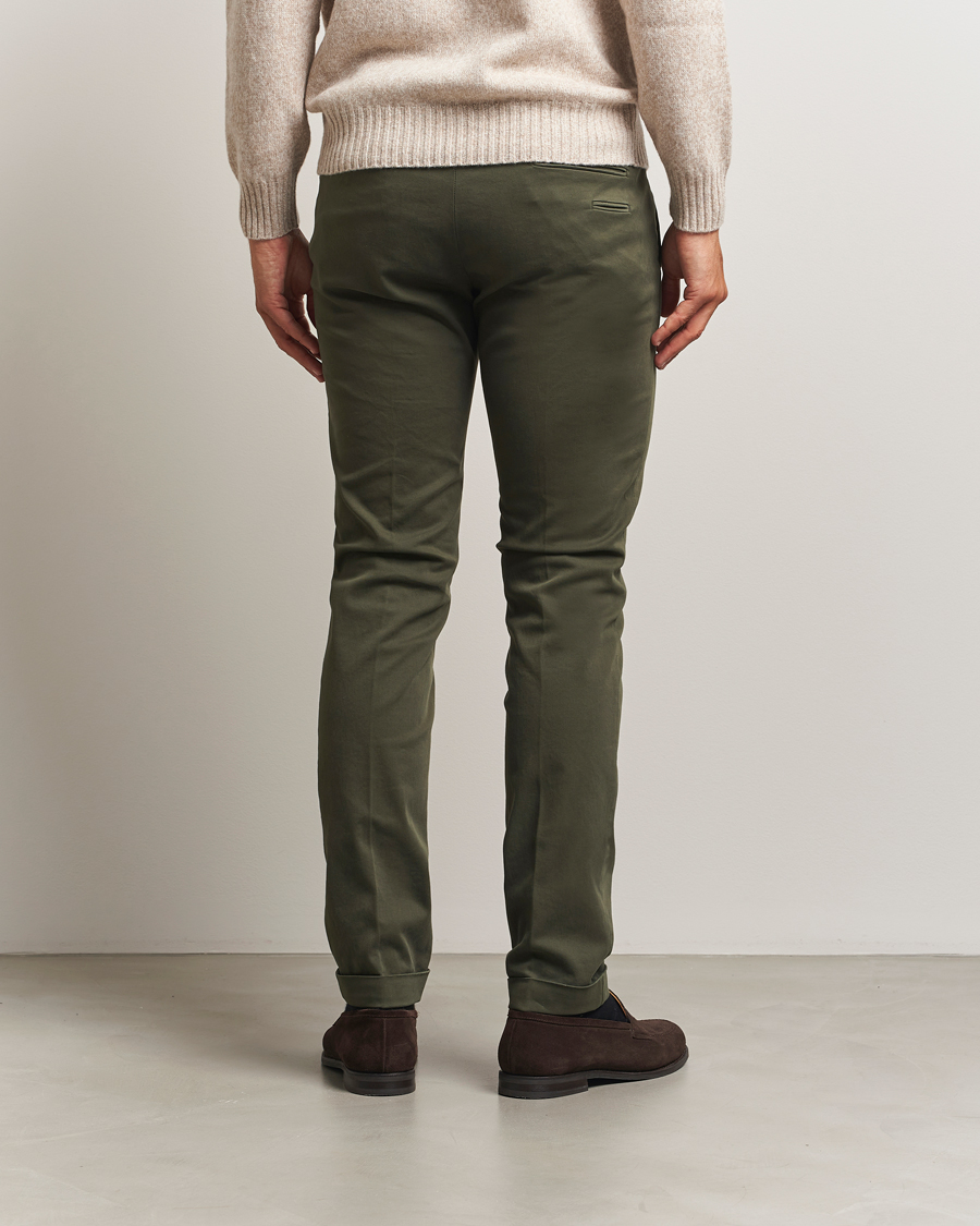 Herre | Bukser | Briglia 1949 | Slim Fit Cotton Stretch Chino Military