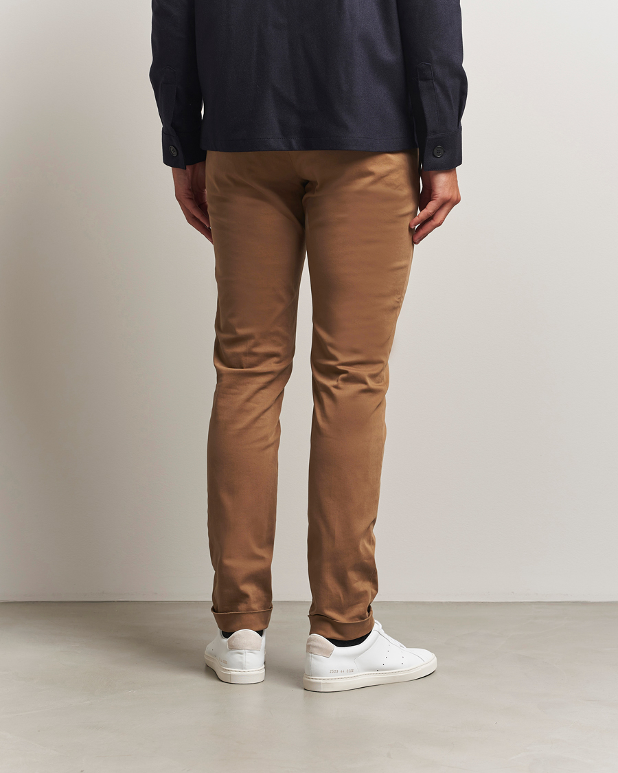 Herre | Bukser | Briglia 1949 | Slim Fit Cotton Stretch Chino Mid Brown