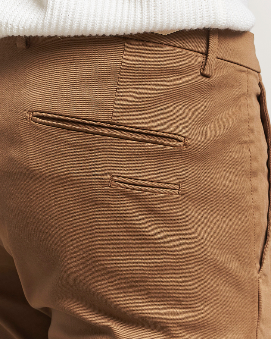 Herre | Bukser | Briglia 1949 | Slim Fit Cotton Stretch Chino Mid Brown