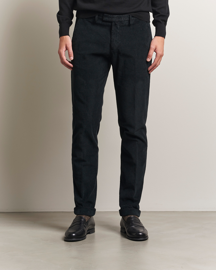 Herre | Bukser | Briglia 1949 | Slim Fit Corduroy Trousers Black