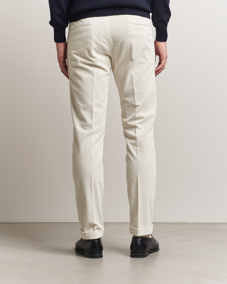 Herre | Bukser | Briglia 1949 | Slim Fit Corduroy Trousers Off White