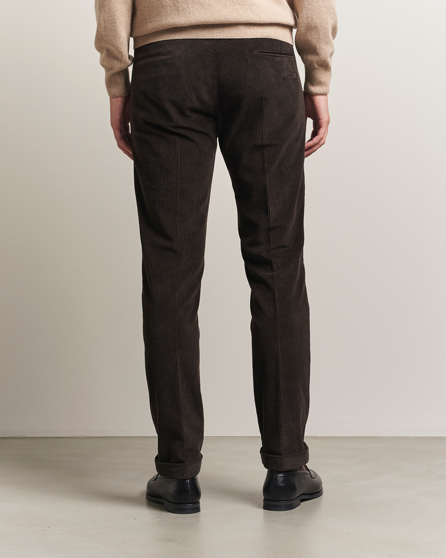 Herre | Bukser | Briglia 1949 | Slim Fit Corduroy Trousers Dark Brown