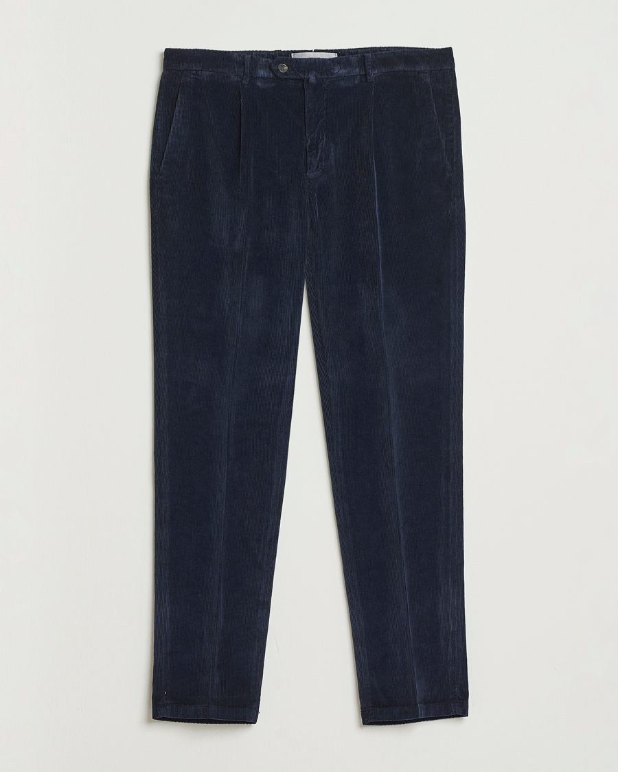 Herre | Bukser | Briglia 1949 | Easy Fit Corduroy Trousers Navy