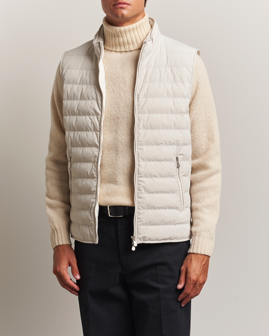 Herre | Vester | Brunello Cucinelli | Nylon Gilet Light Beige