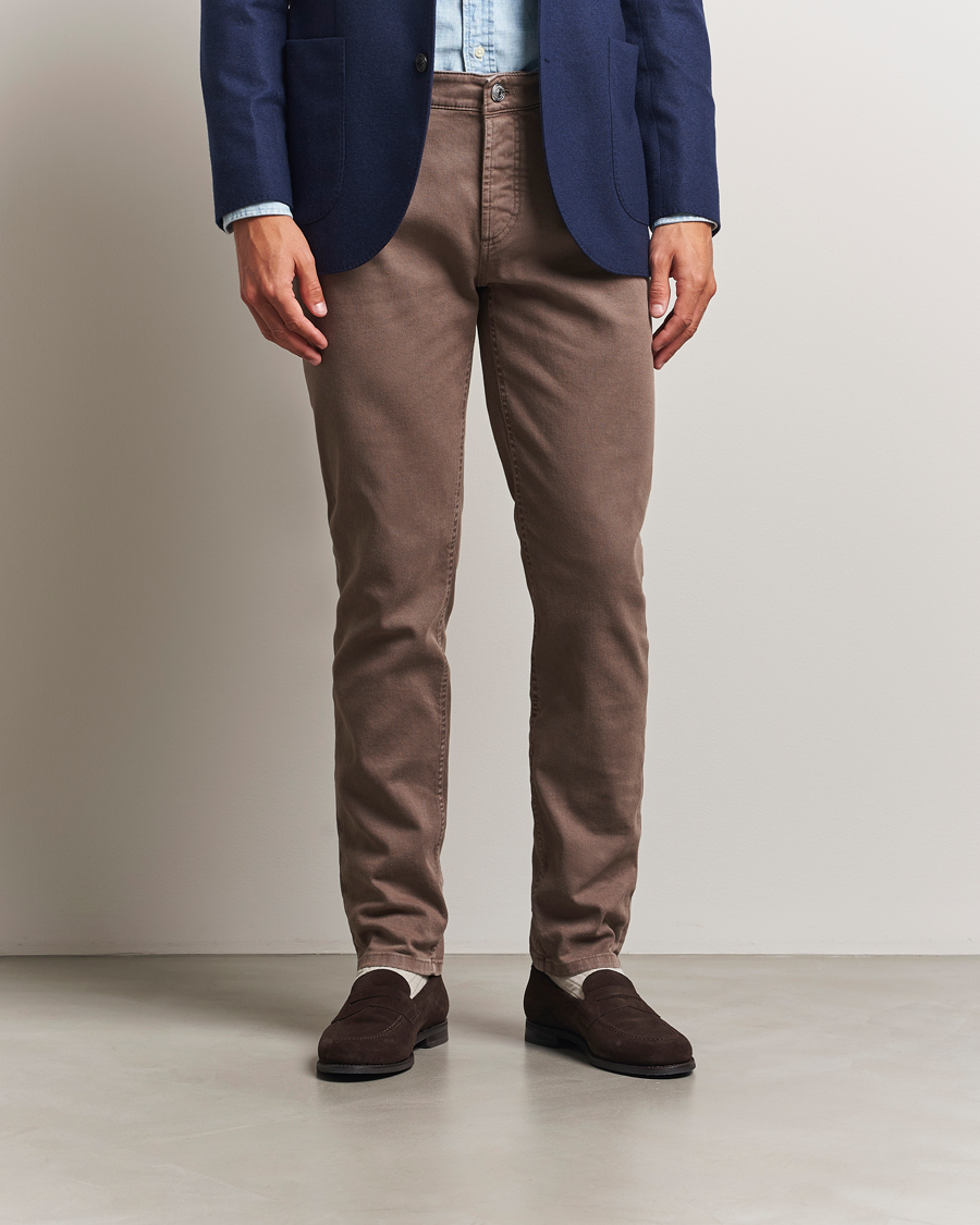 Herre | Bukser | Brunello Cucinelli | Slim Fit Bull Denim Pants Light Beige