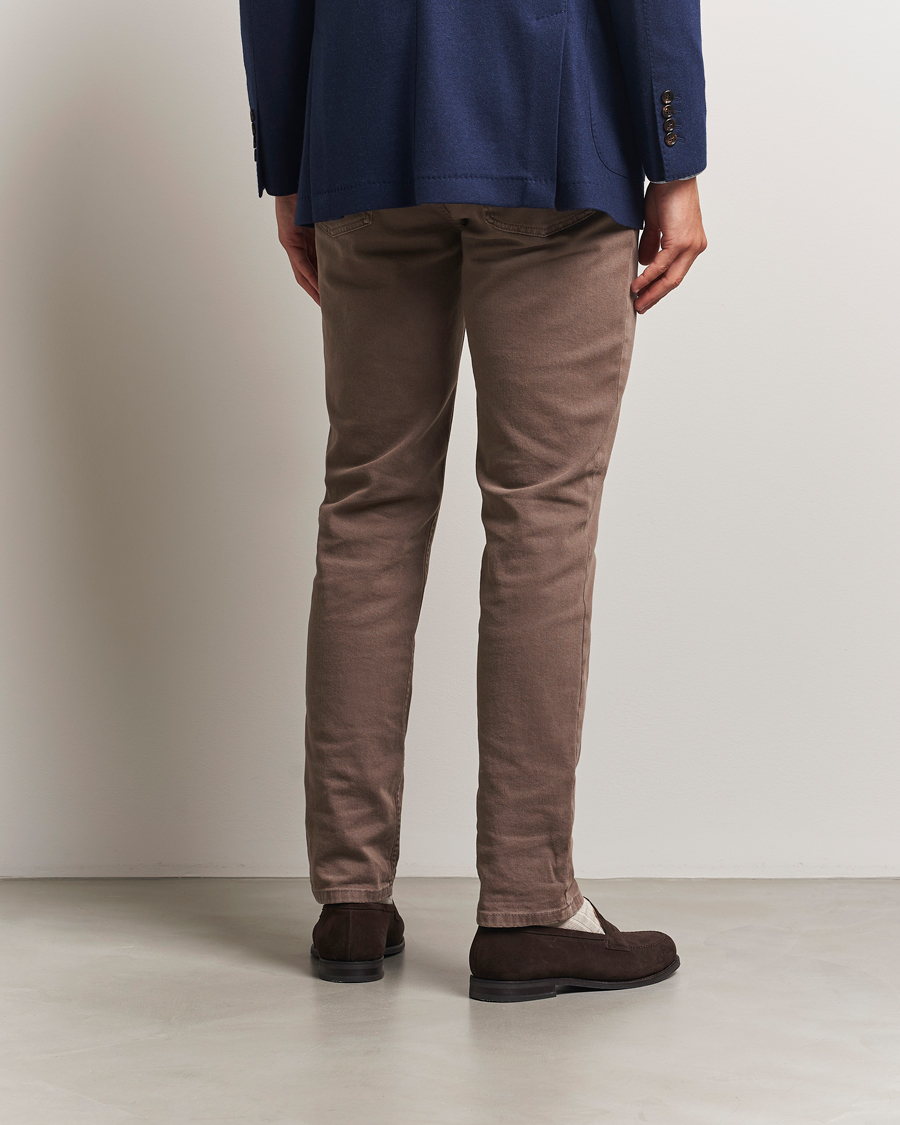 Herre | Bukser | Brunello Cucinelli | Slim Fit Bull Denim Pants Light Beige