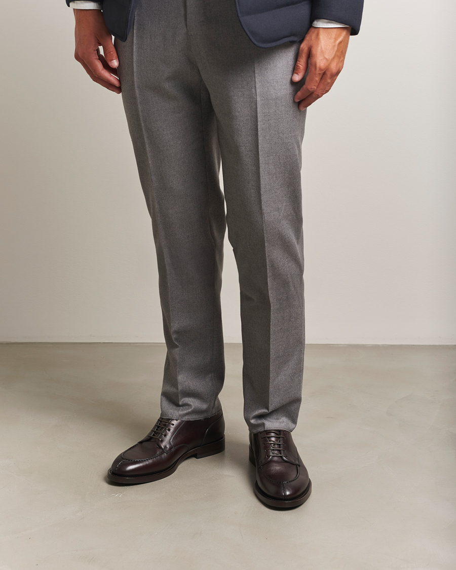 Herre | Gensere | Brunello Cucinelli | Cashmere Rib Crew Neck Sweater Pearl Grey