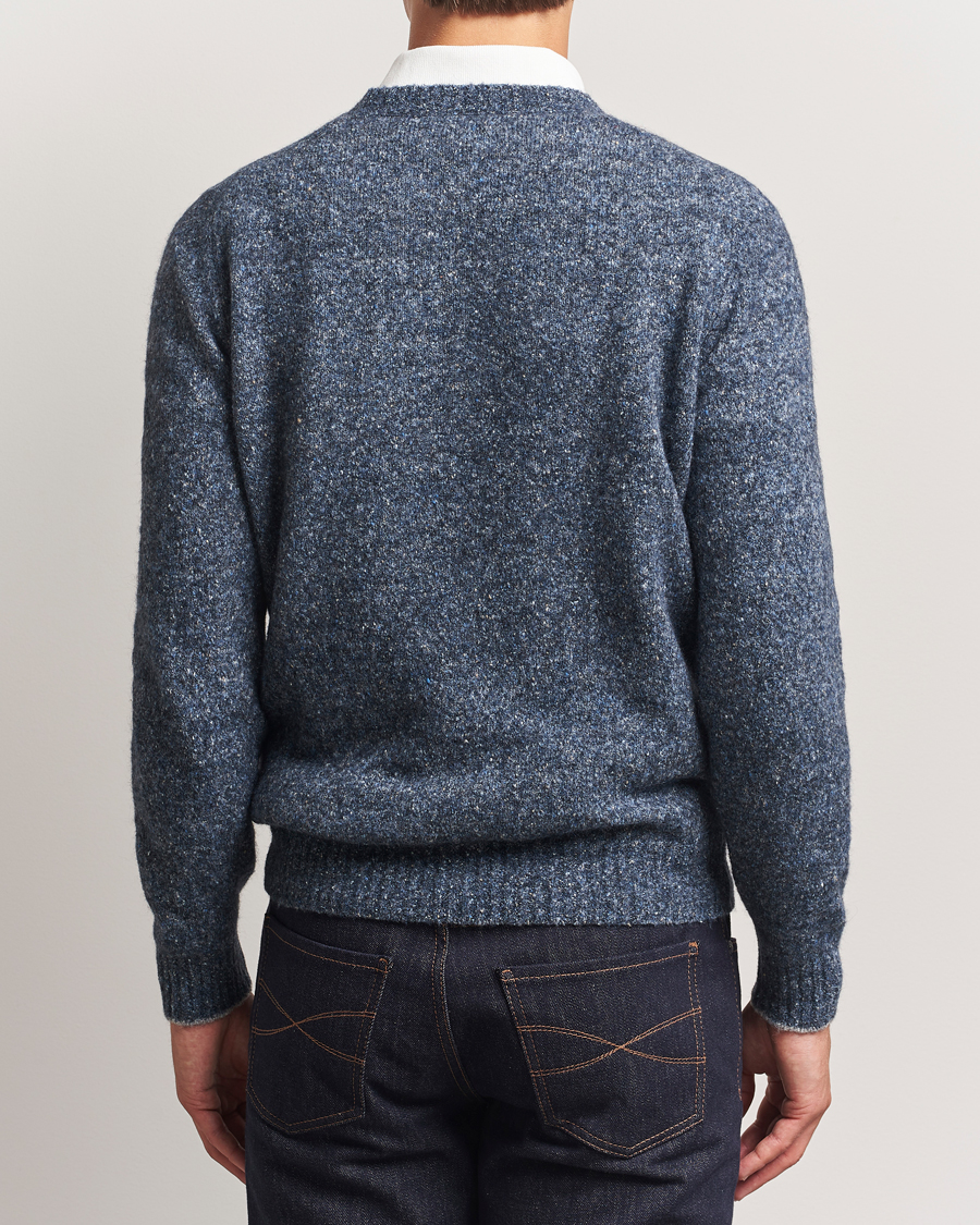Herre | Gensere | Brunello Cucinelli | Alpaca Blend Sweater Dark Blue Melange