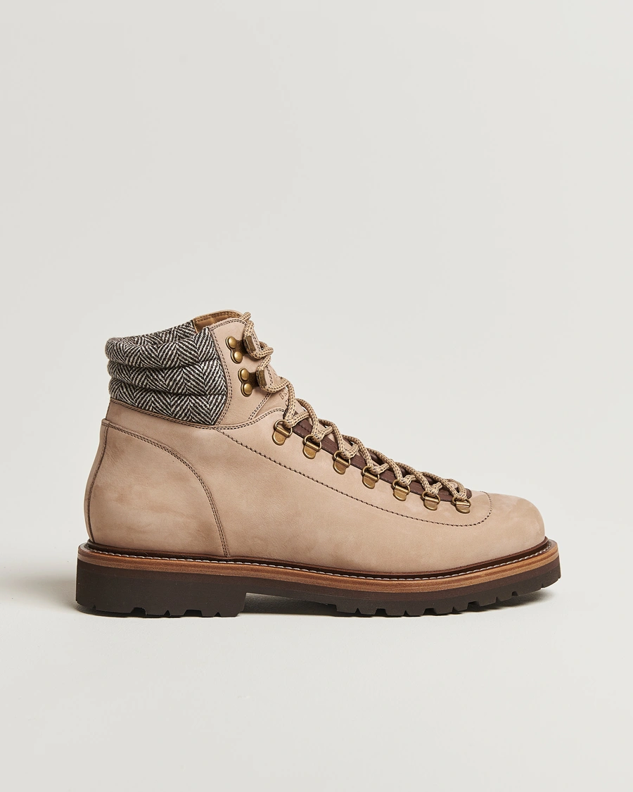Herre | Støvler | Brunello Cucinelli | Winter Boots Beige Suede