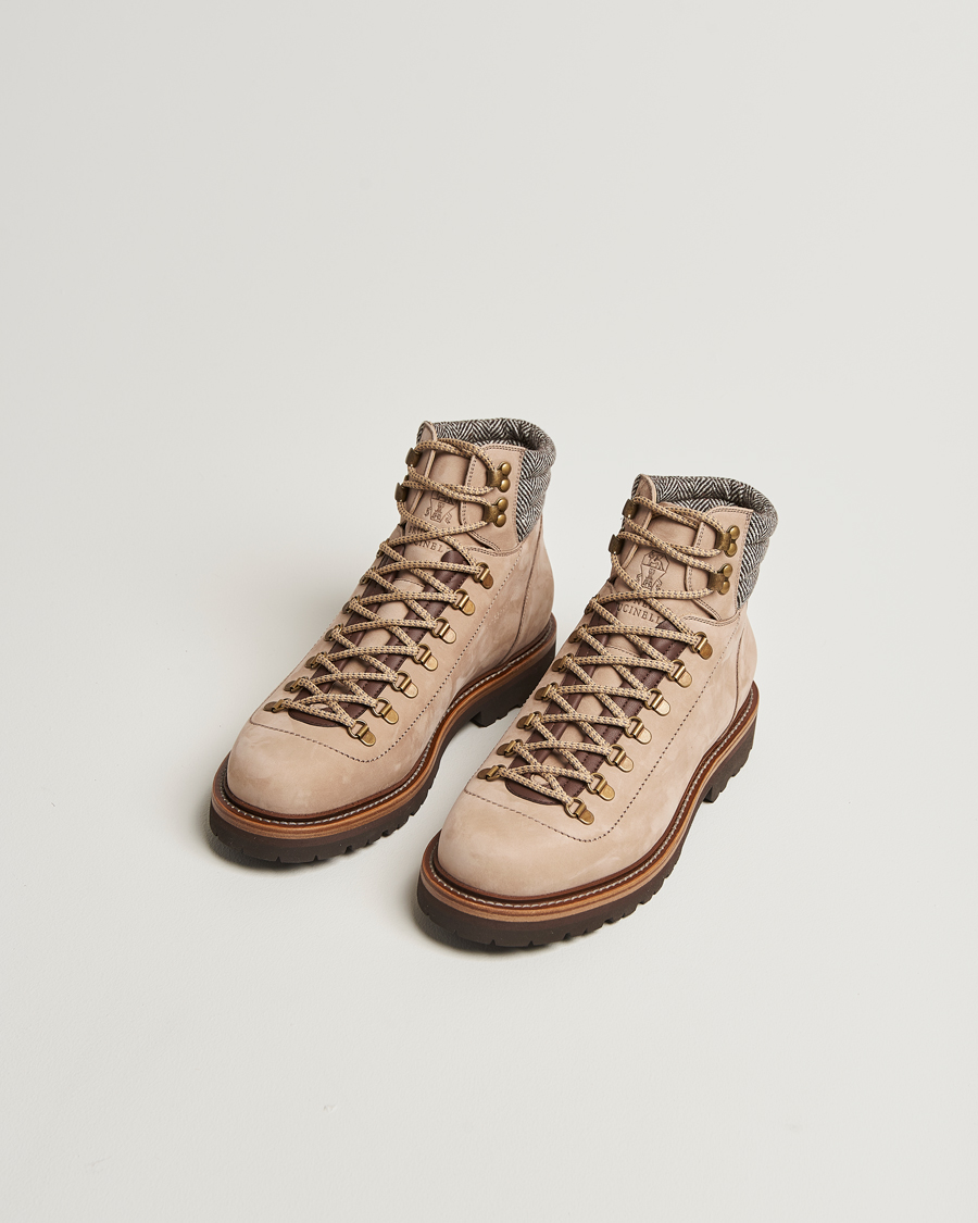 Herre | Støvler | Brunello Cucinelli | Winter Boots Beige Suede
