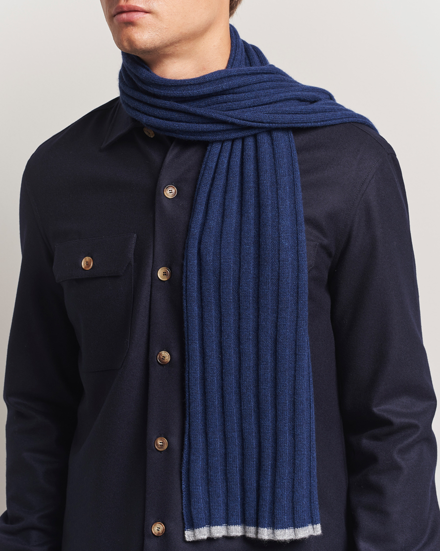 Herre | Skjerf | Brunello Cucinelli | Wool/Cashmere Scarf Navy