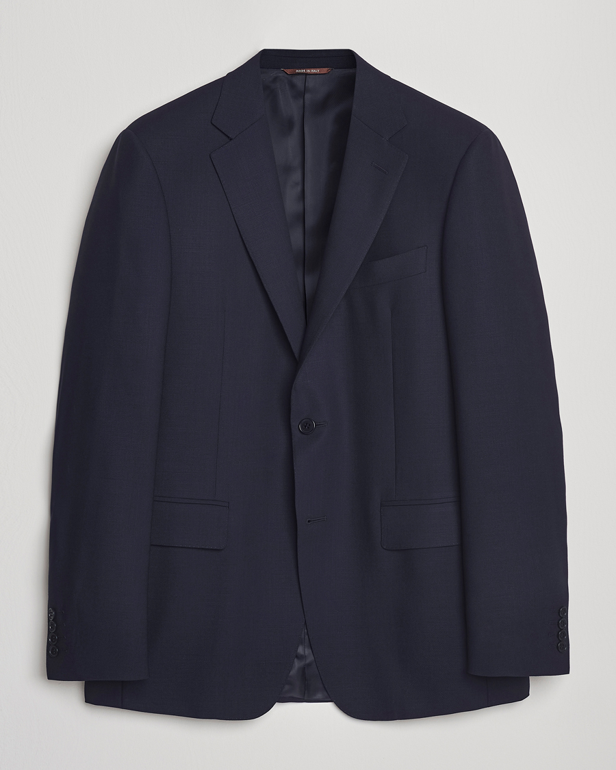 Herre | Dressjakker | Canali | Travel Wool Blazer Navy