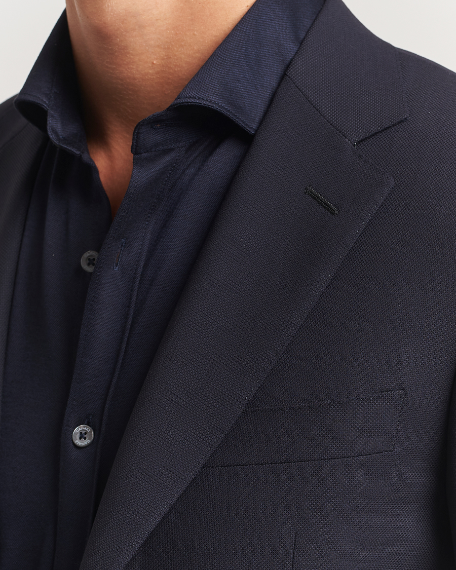 Herre | Dressjakker | Canali | Travel Wool Blazer Navy