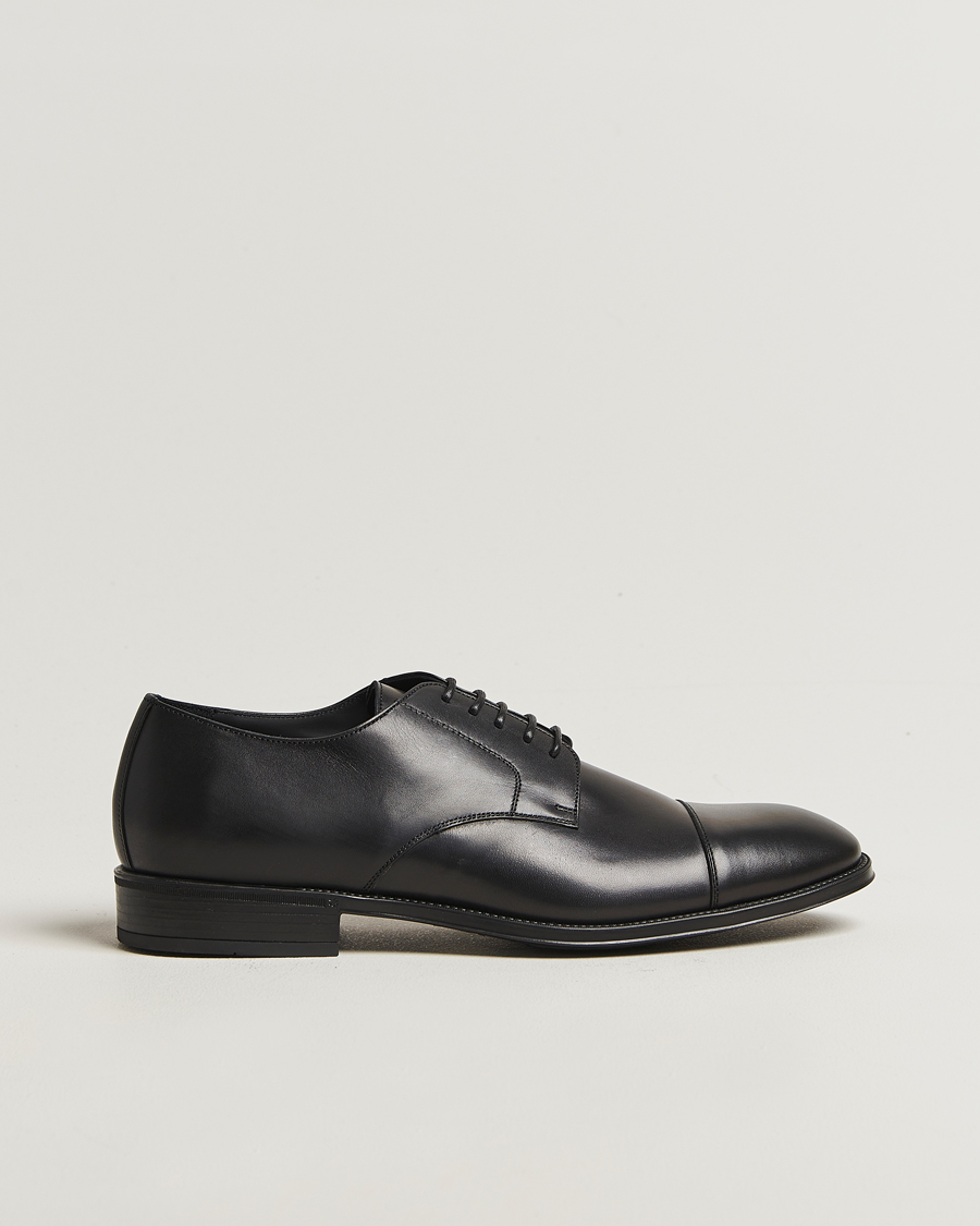 Herre | Derbys | Canali | Cap Toe Derby Black Calf
