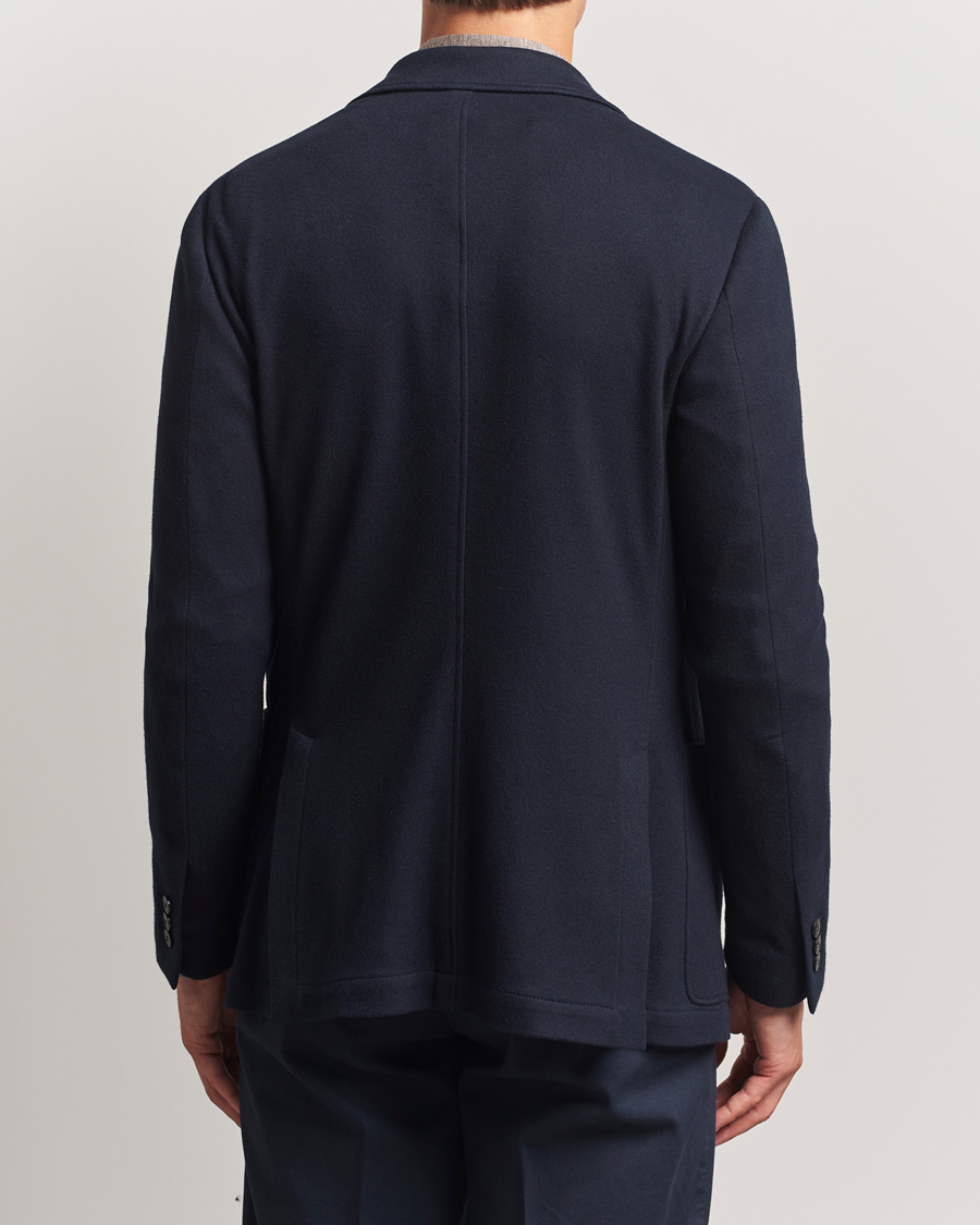 Herre | Dressjakker | Canali | Cotton/Cashmere Jersey Blazer Navy
