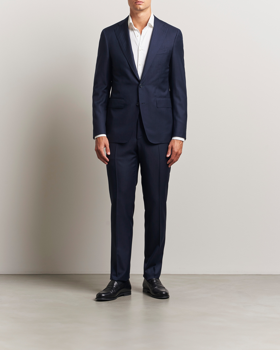 Herre | Dresser | Canali | Capri Wool Suit Navy
