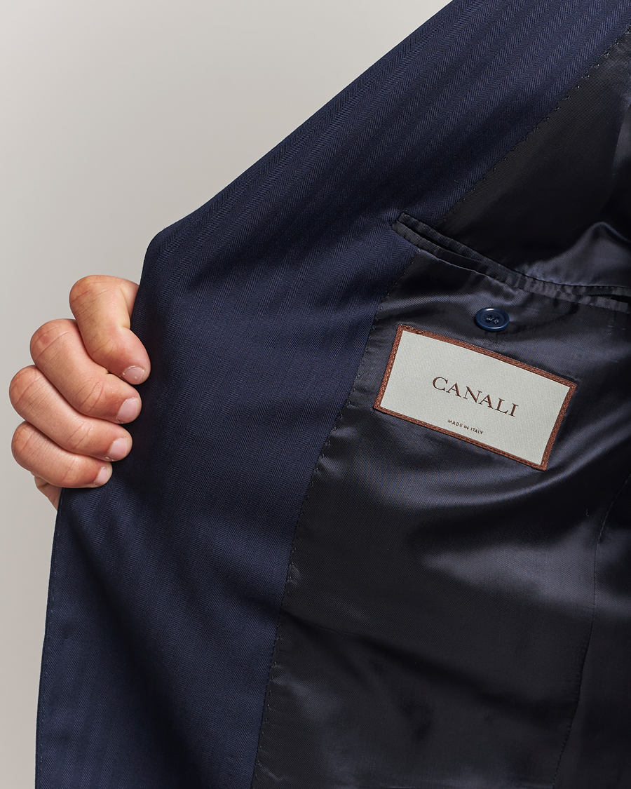 Herre | Dresser | Canali | Capri Wool Suit Navy