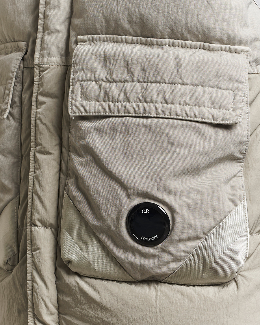 Herre | Vester | C.P. Company | Eco Chrome Mixed Down Vest Light Grey