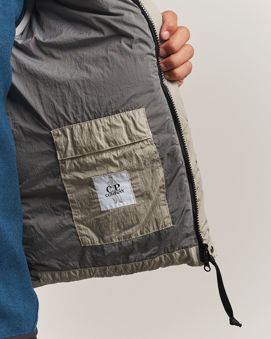 Herre | Vester | C.P. Company | Eco Chrome Mixed Down Vest Light Grey