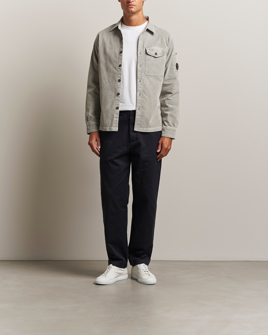 Herre | Skjorter | C.P. Company | Corduroy Lens Overshirt Grey