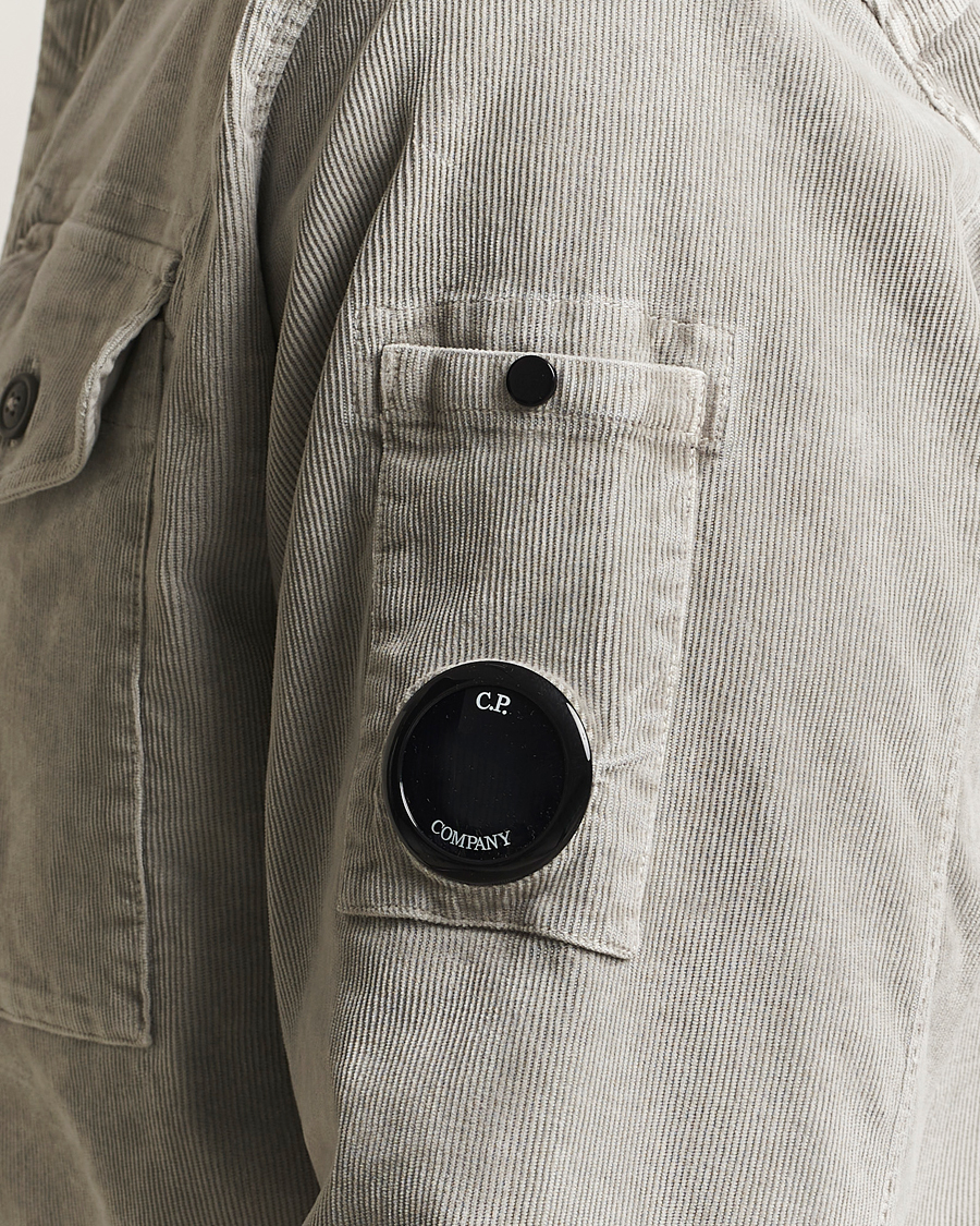 Herre | Skjorter | C.P. Company | Corduroy Lens Overshirt Grey