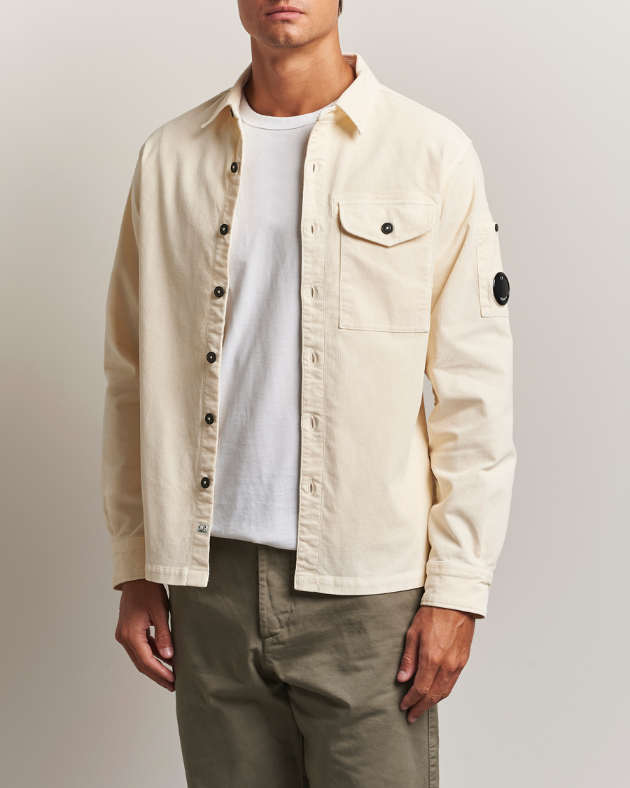Herre | Skjorter | C.P. Company | Corduroy Lens Overshirt White