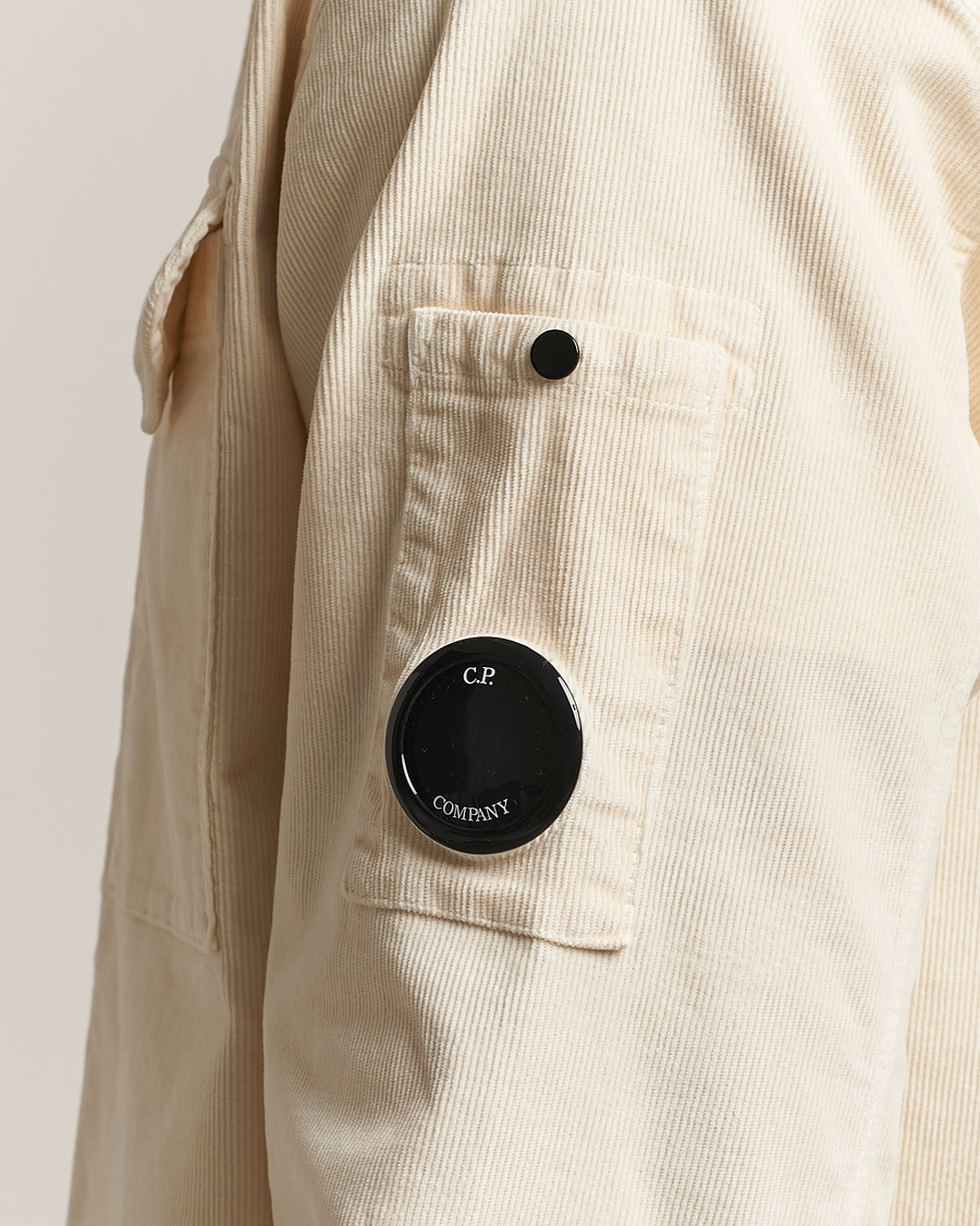 Herre | Skjorter | C.P. Company | Corduroy Lens Overshirt White