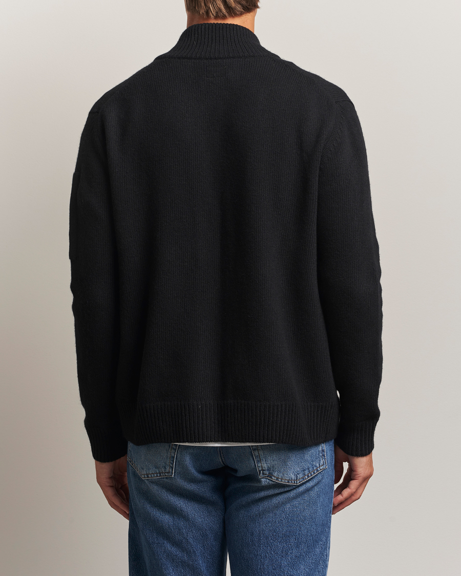 Herre | Gensere | C.P. Company | Knitted Lambswool Cardigan Black