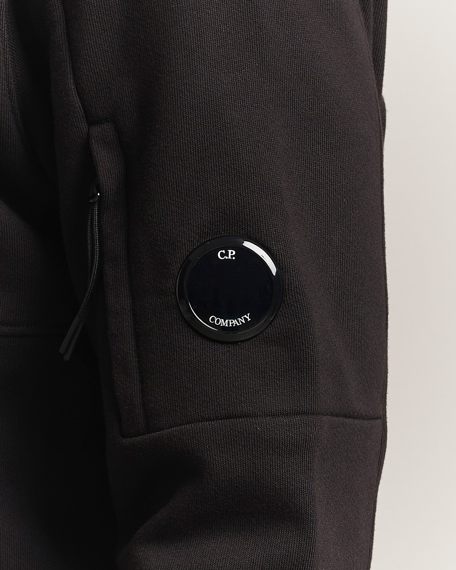 Herre | Gensere | C.P. Company | Diagonal Raised Fleece Lens Hood Black