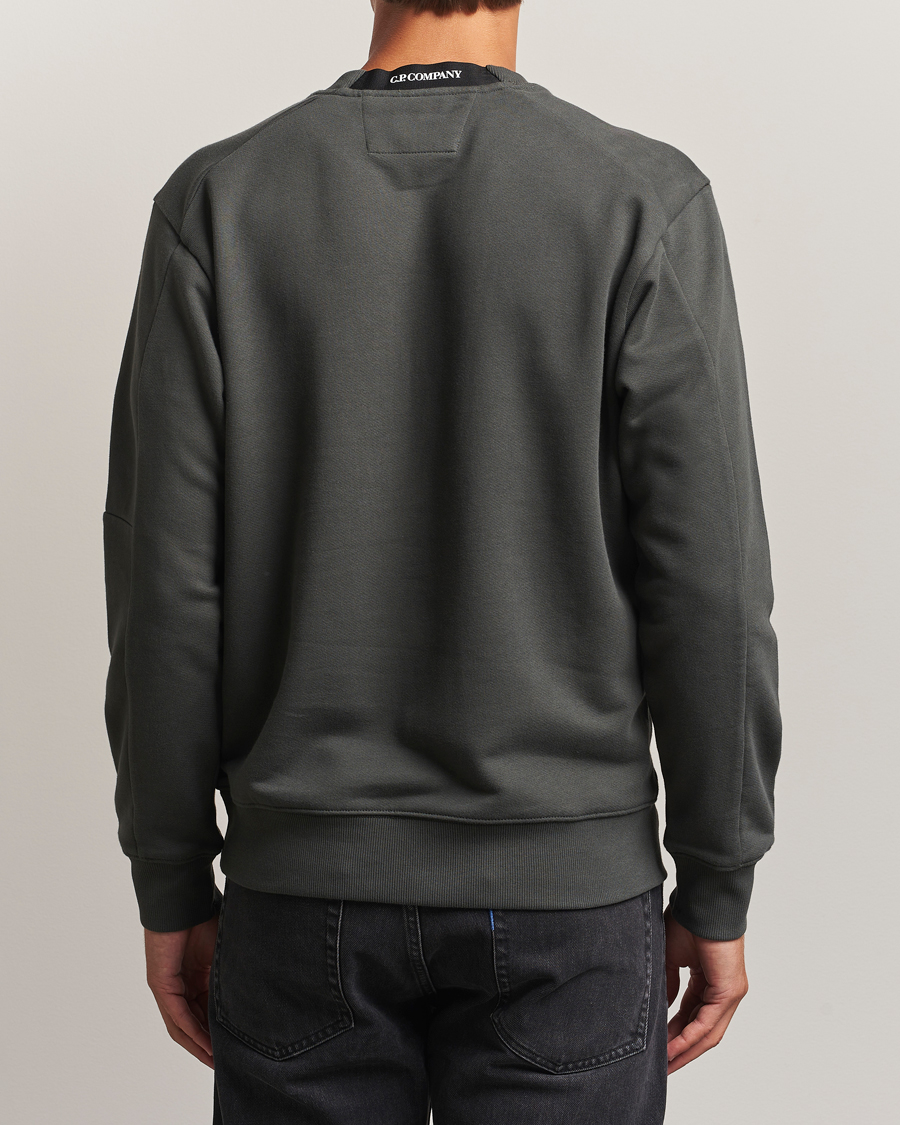 Herre | Gensere | C.P. Company | Diagonal Raised Fleece Lens Sweatshirt Grey