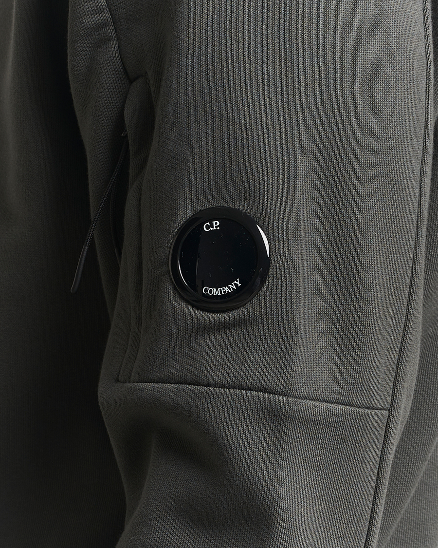 Herre | Gensere | C.P. Company | Diagonal Raised Fleece Lens Sweatshirt Grey