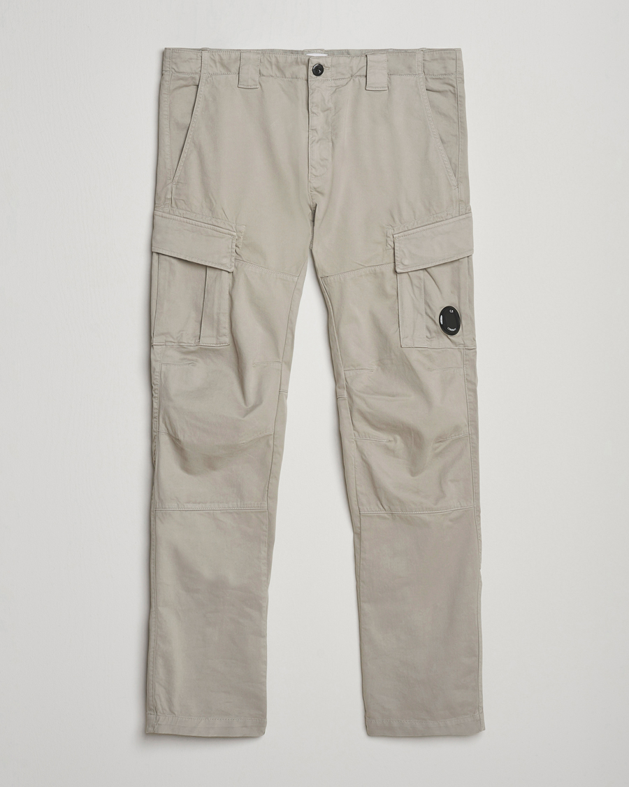 Herre | Bukser | C.P. Company | Stretch Satin Lens Cargo Pants Grey