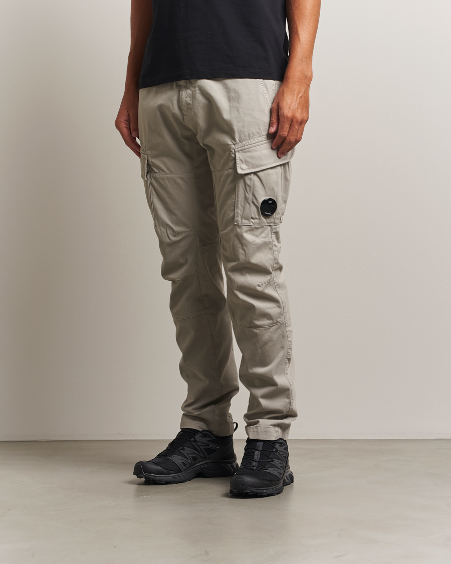 Herre | Bukser | C.P. Company | Stretch Satin Lens Cargo Pants Grey