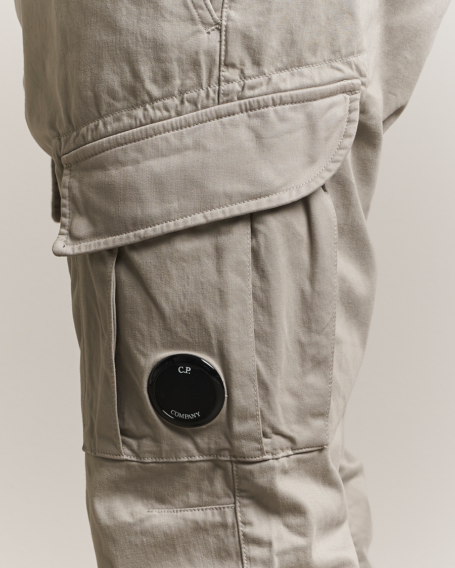 Herre | Bukser | C.P. Company | Stretch Satin Lens Cargo Pants Grey