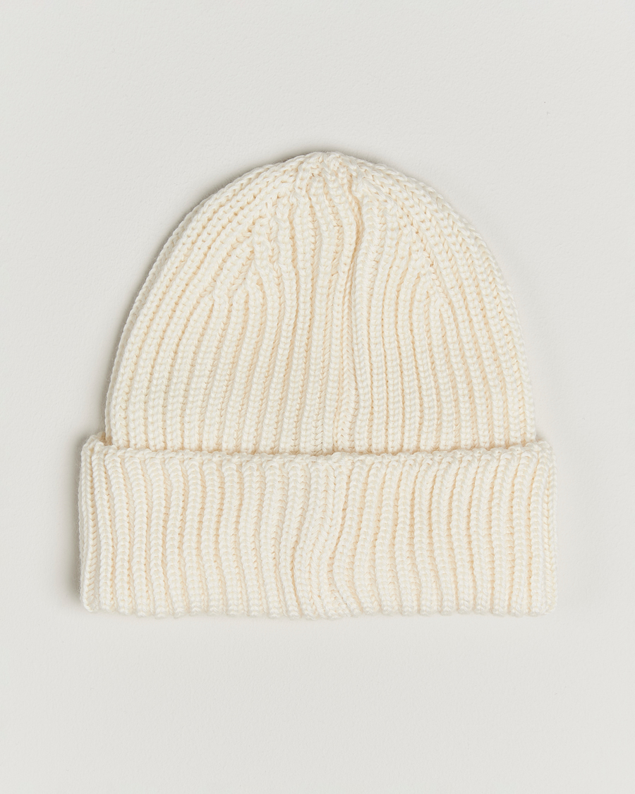 Herre | C.P. Company Knitted Merino Goggle Beanie White | C.P. Company | Knitted Merino Goggle Beanie White