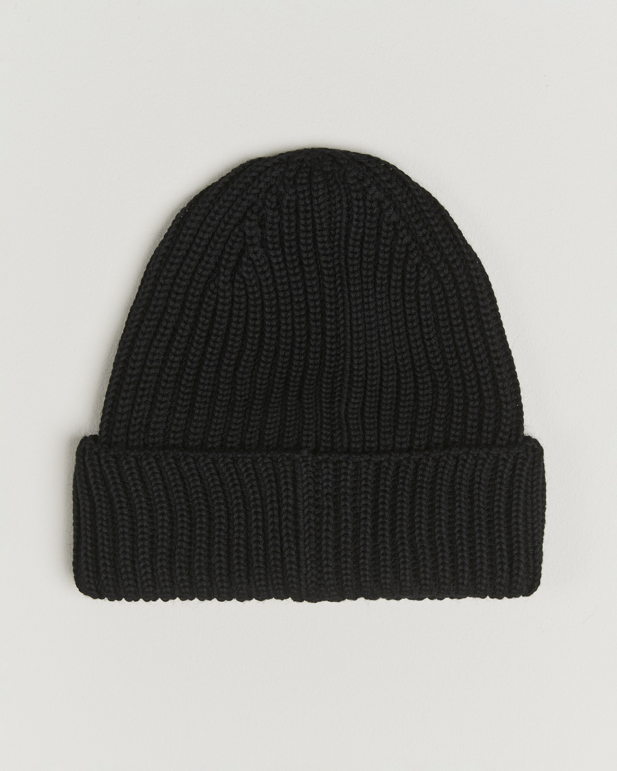 Herre | Luer | C.P. Company | Knitted Merino Goggle Beanie Black