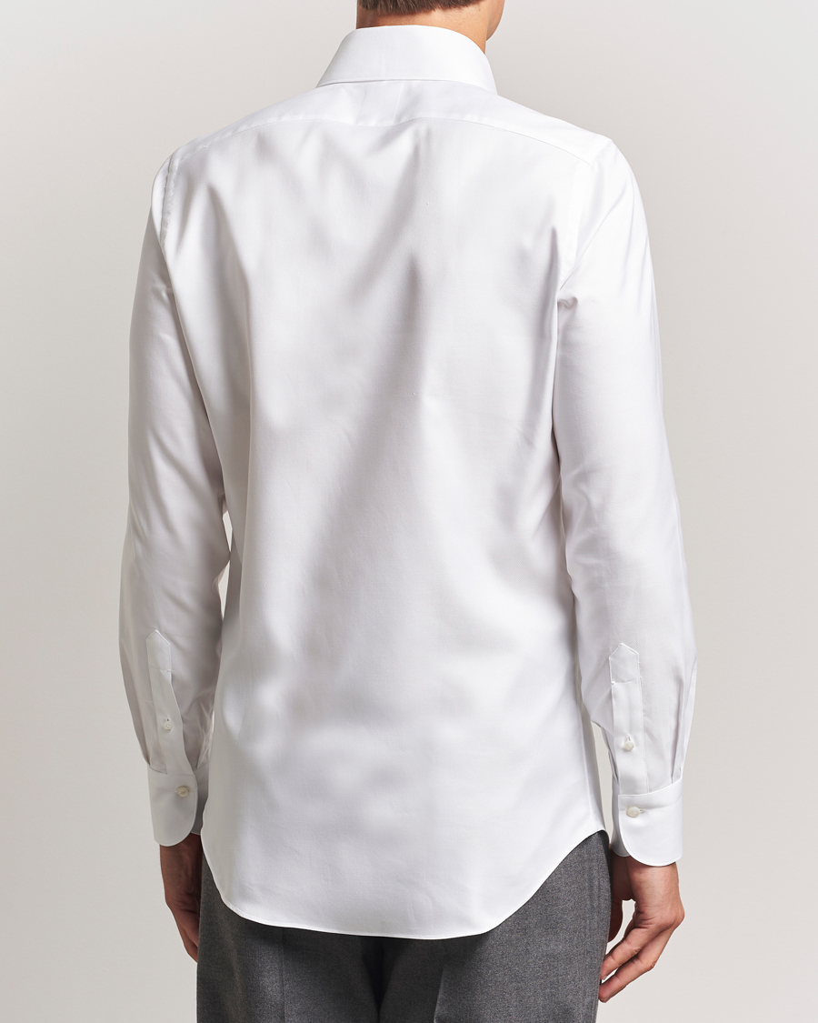 Herre | Skjorter | Finamore Napoli | Milano Slim Oxford Button Down Shirt White