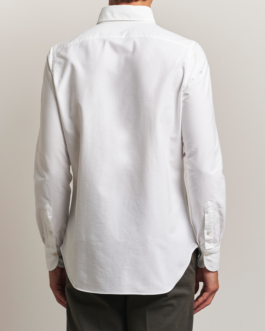 Herre | Skjorter | Finamore Napoli | Gaeta Oxford Button Down Shirt White