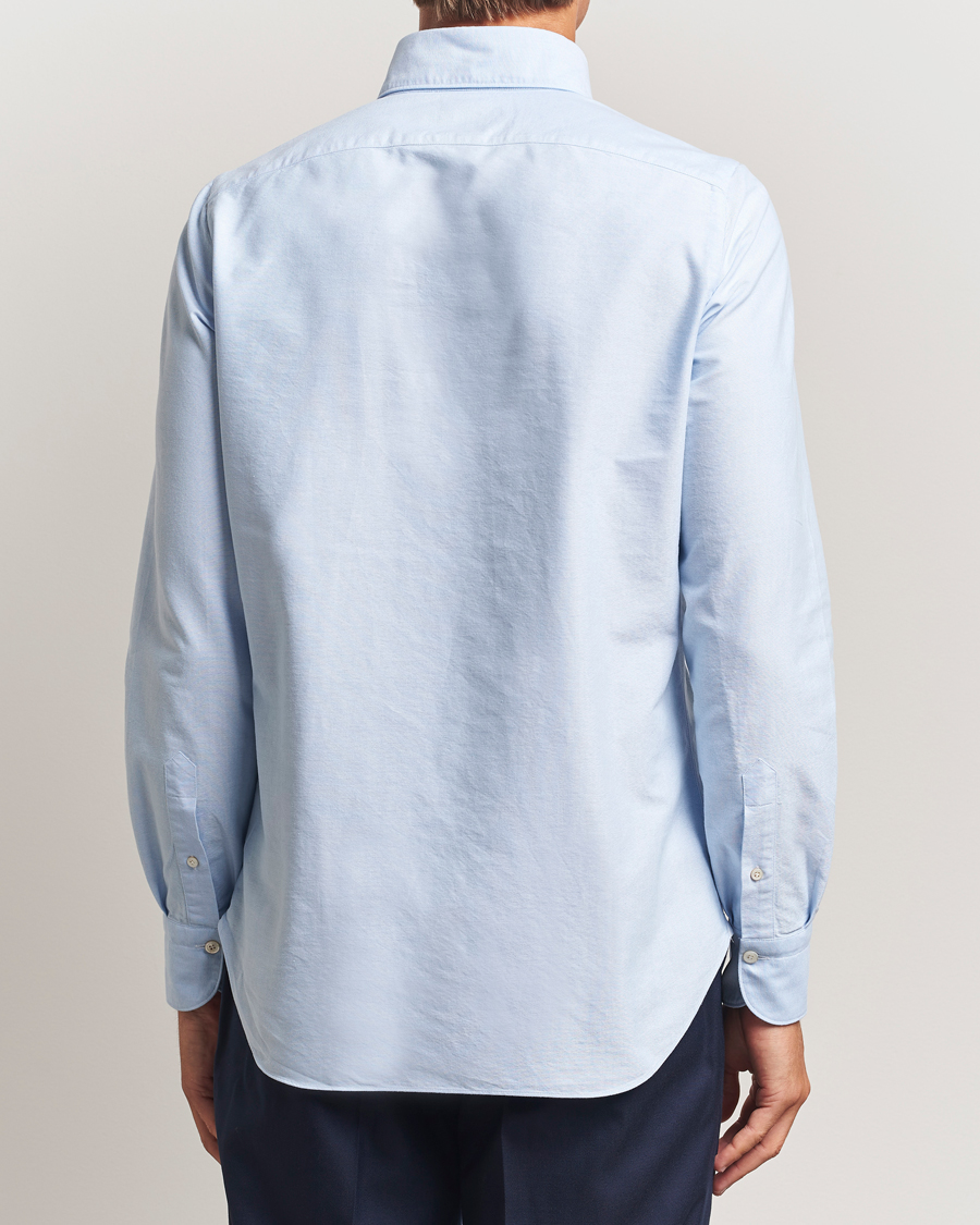 Herre | Skjorter | Finamore Napoli | Gaeta Oxford Button Down Shirt Light Blue